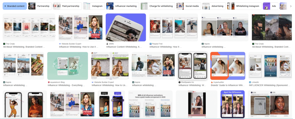 Creator Whitelisting process for Meta Ads - influencer content to Facebook and Instagram advertising strategy flowchart